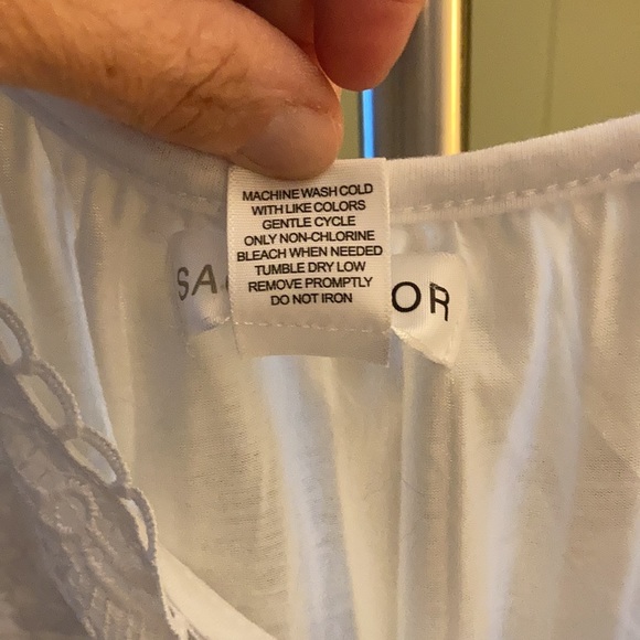 Sag Harbor wide sleeve embellished top M - Picture 5 of 15